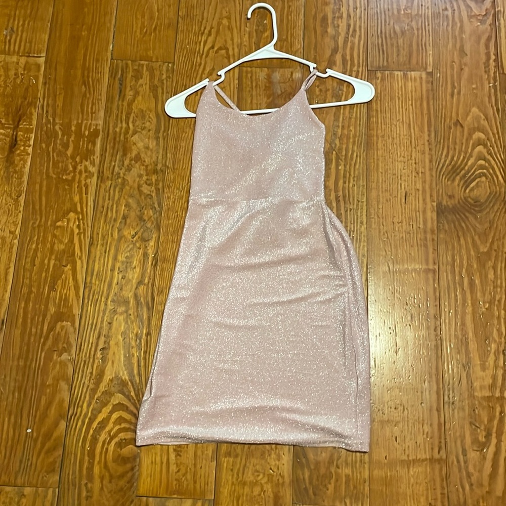 Sparkly pink dress. Never been worn